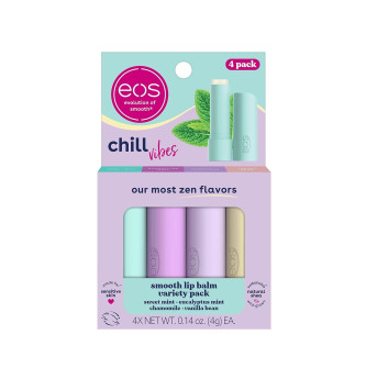 EOS LIP BALM BASTAO KIT 4 UNIDADES
