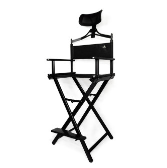 CADEIRA DIRETOR PRETA COM ENCOSTO - KLASS VOUGH 