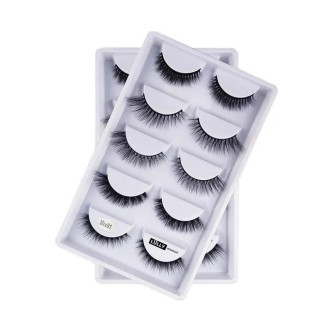 Cílios 5 pares modelos Mix01 - Lully Makeup