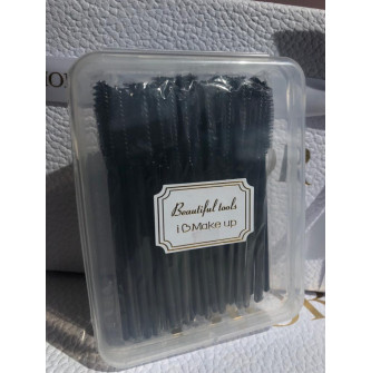 REFIL PINCEL MASCARA CILIOS DESCARTAVEIS PRETA 