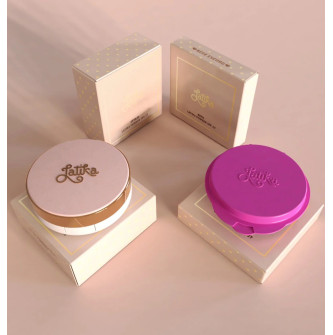 KIT POWDER BEGE MEDIO ESTOJO + REFIL LATIKA