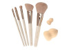 Kit CS100 pincel com 5 pincéis e 2 esponjas para maquiagem Macrilan