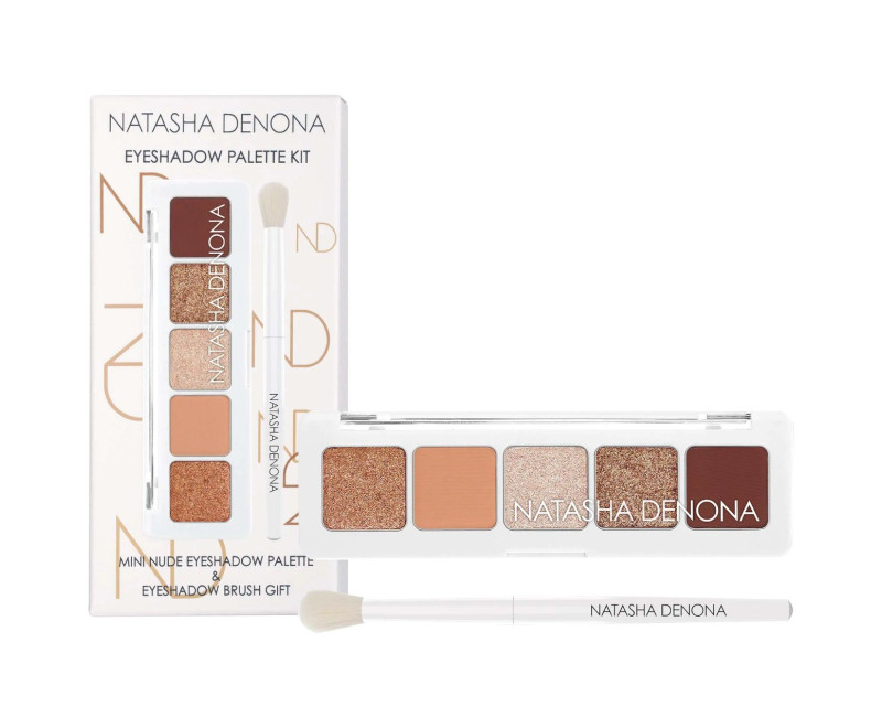 MINI NUDE KIT COM PINCEL PALETA DE SOMBRAS NATASHA DENONA MINI NUDE KIT COM PINCEL PALETA DE SOMBRAS NATASHA DENONA