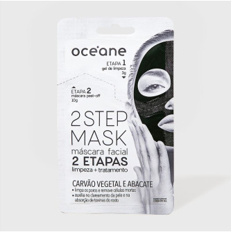 Máscara Facial 2 Etapas de Carvão Vegetal e Abacate - Dual Step Mask 13g