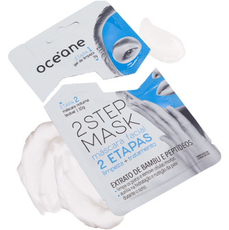 Máscara Facial 2 Etapas de Bambu e Peptídeos Noturna - Dual Step Mask 13g