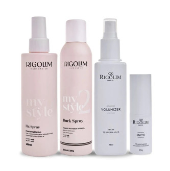 KIT TEXTURA E FIXAÇÃO - RIGOLIM HAIR AND CO (4 PRODUTOS)