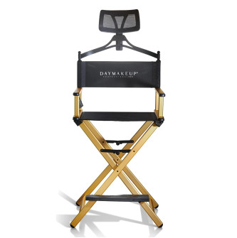 CADEIRA MAQUIADOR GOLD - DIRETOR DAYMAKEUP
