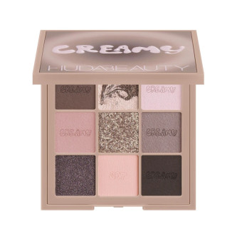 GREIGE CREAMY OBSESSIONS PALETA SOMBRAS HUDA BEAUTY 