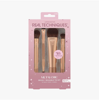 0489 - KIT METALCHIC LIMITED EDITION REAL TECHNIQUES - PINCEIS 