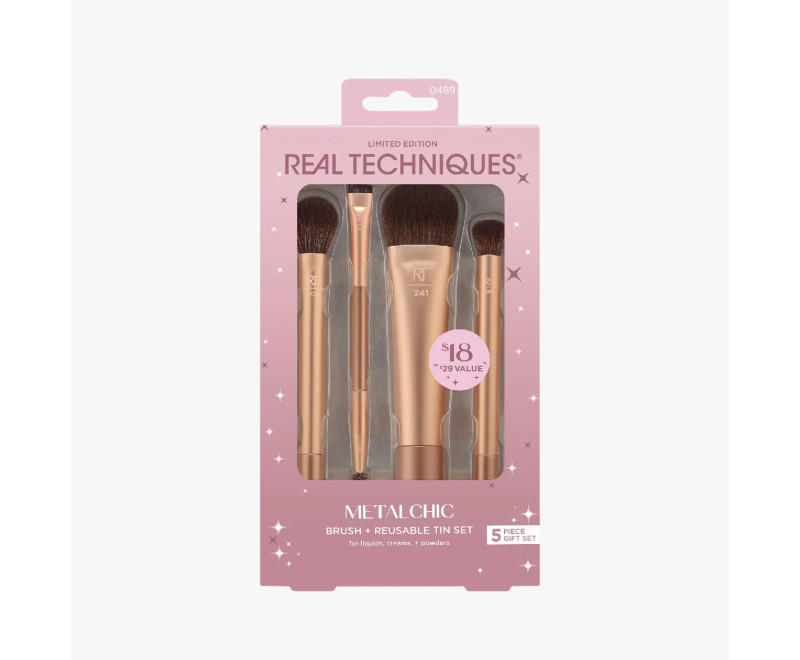 0489 - KIT METALCHIC LIMITED EDITION REAL TECHNIQUES - PINCEIS 0489 - KIT METALCHIC LIMITED EDITION REAL TECHNIQUES - PINCEIS