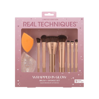 0468 - KIT WRAPPED IN GLOW LIMITED EDITION REAL TECHNIQUES - PINCEIS E ESPONJA
