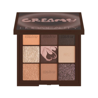 NEUTRAL BROWN CREAMY OBSESSIONS PALETA SOMBRAS HUDA BEAUTY