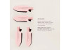 PRESILHA DE CABELO ROSA - HAIR CLIP OCEANE EDITION 2UN 