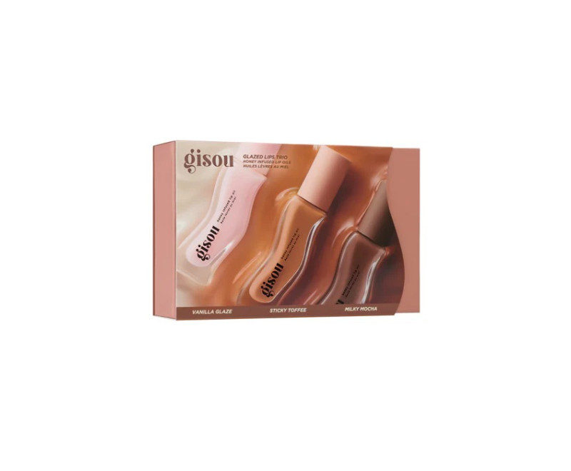GISOU GLAZED LIPS TRIO KIT - HONEY INFUSED LIP OILS GISOU GLAZED LIPS TRIO KIT - HONEY INFUSED LIP OILS